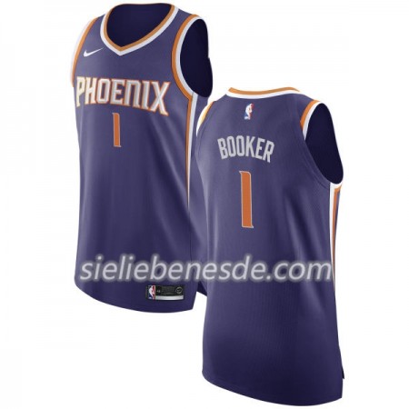 Herren NBA Phoenix Suns Trikot Devin Booker 1 Nike 2017-18 Lila Swingman